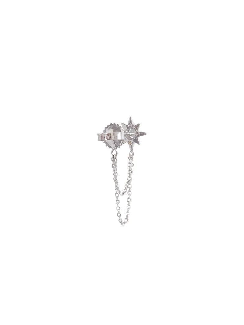 Micro Aztec Starburst Chain Earrings
