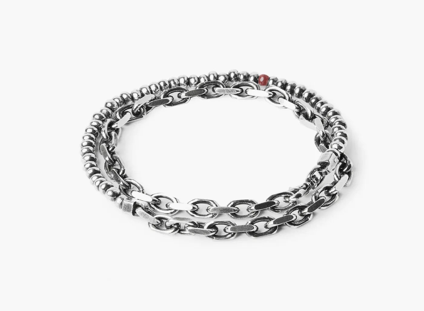 MIXED CHAIN DOUBLE WRAP BRACELET 213