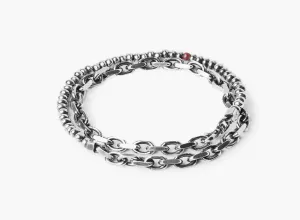 MIXED CHAIN DOUBLE WRAP BRACELET 213