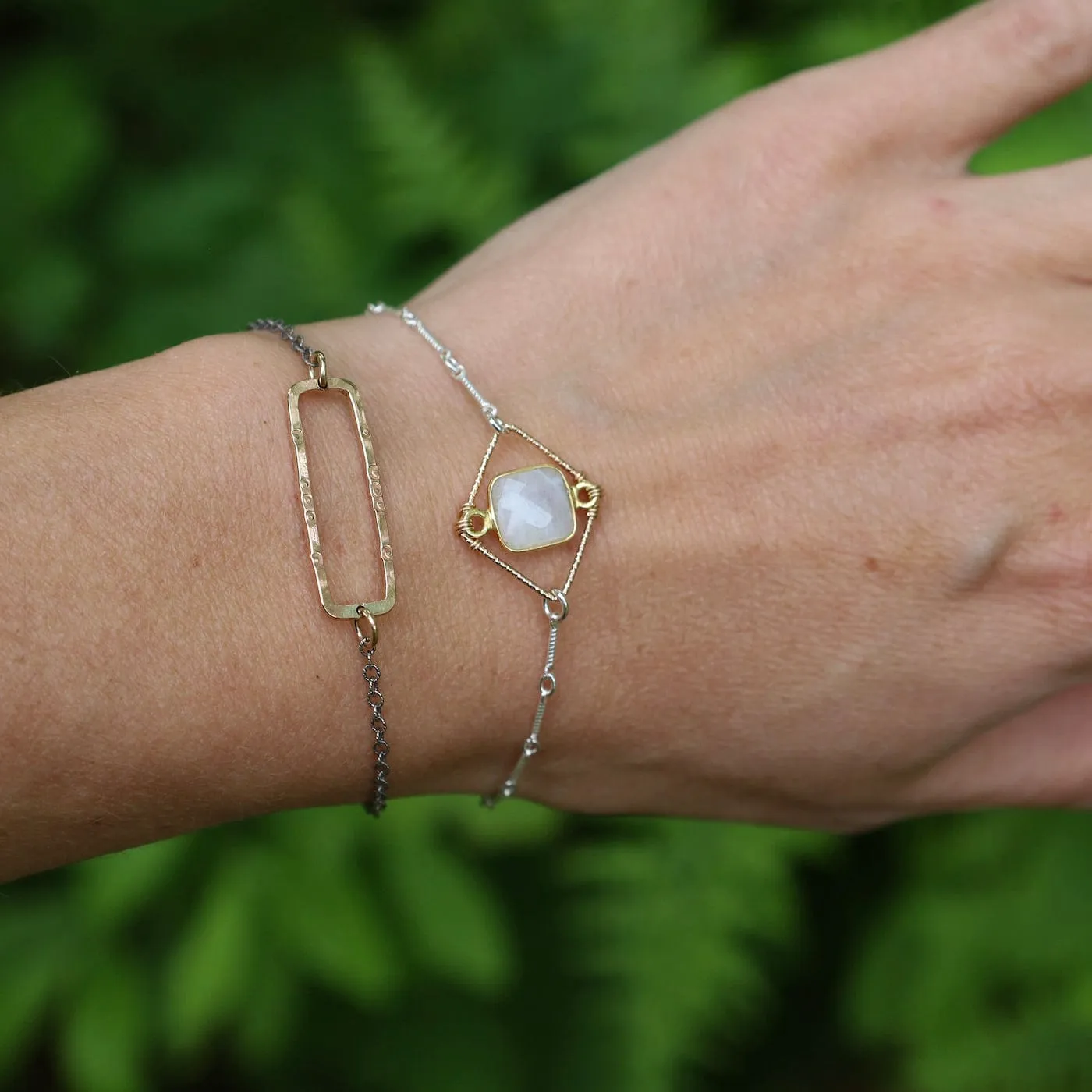 Moonstone Frame Bracelet