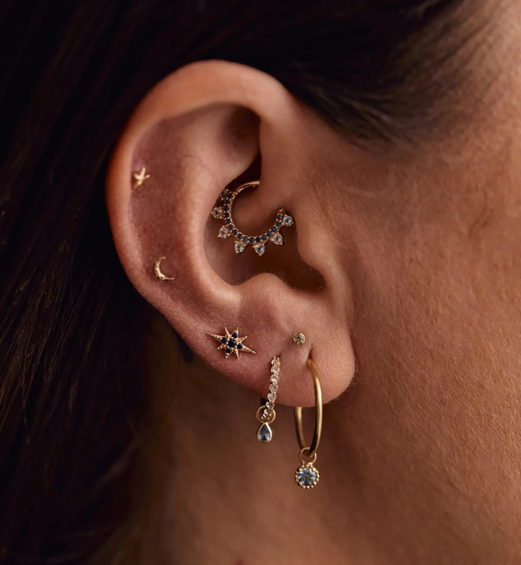 Morning Dew Piercing Charm 14K