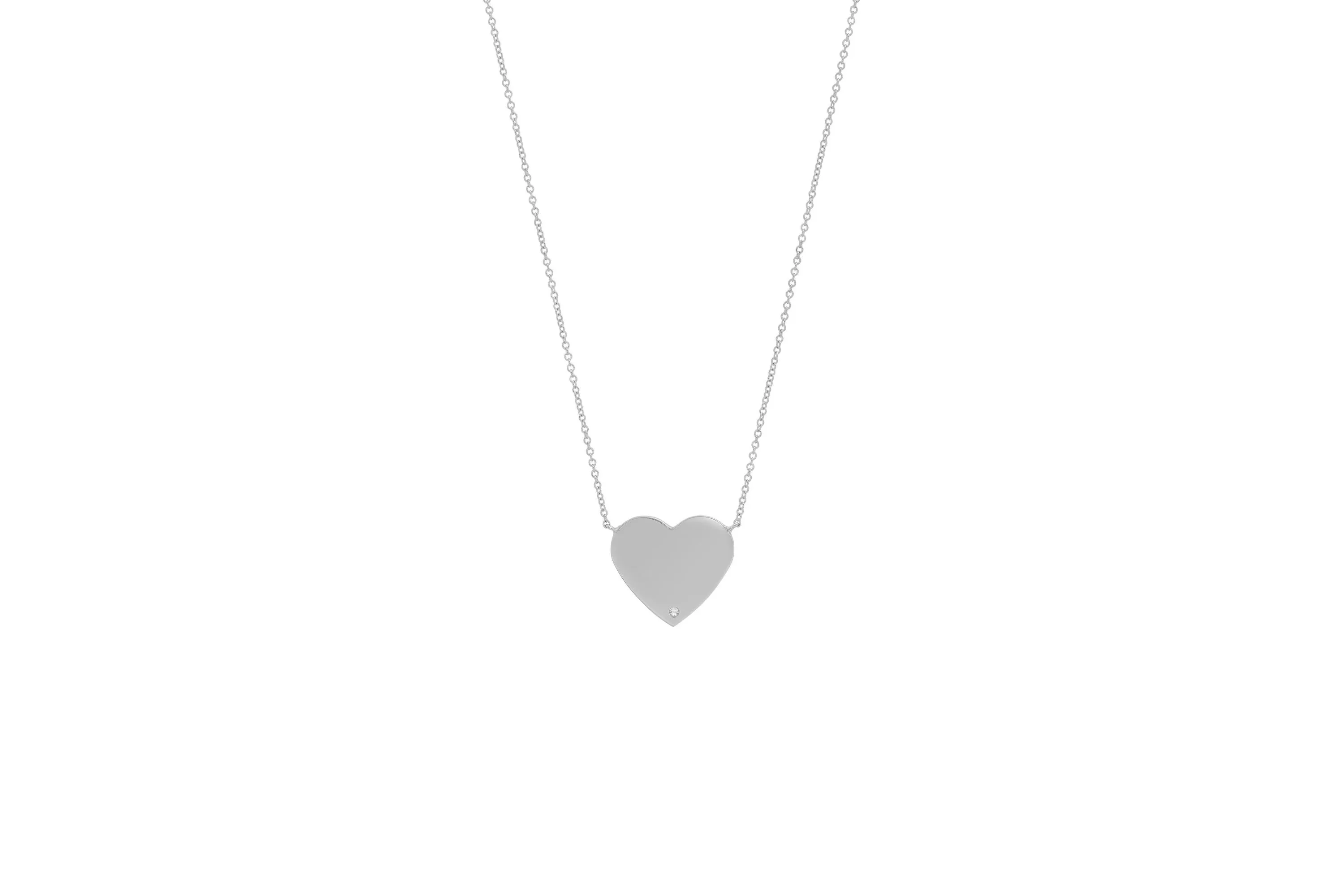 MS X SRJ Single Diamond Heart Necklace