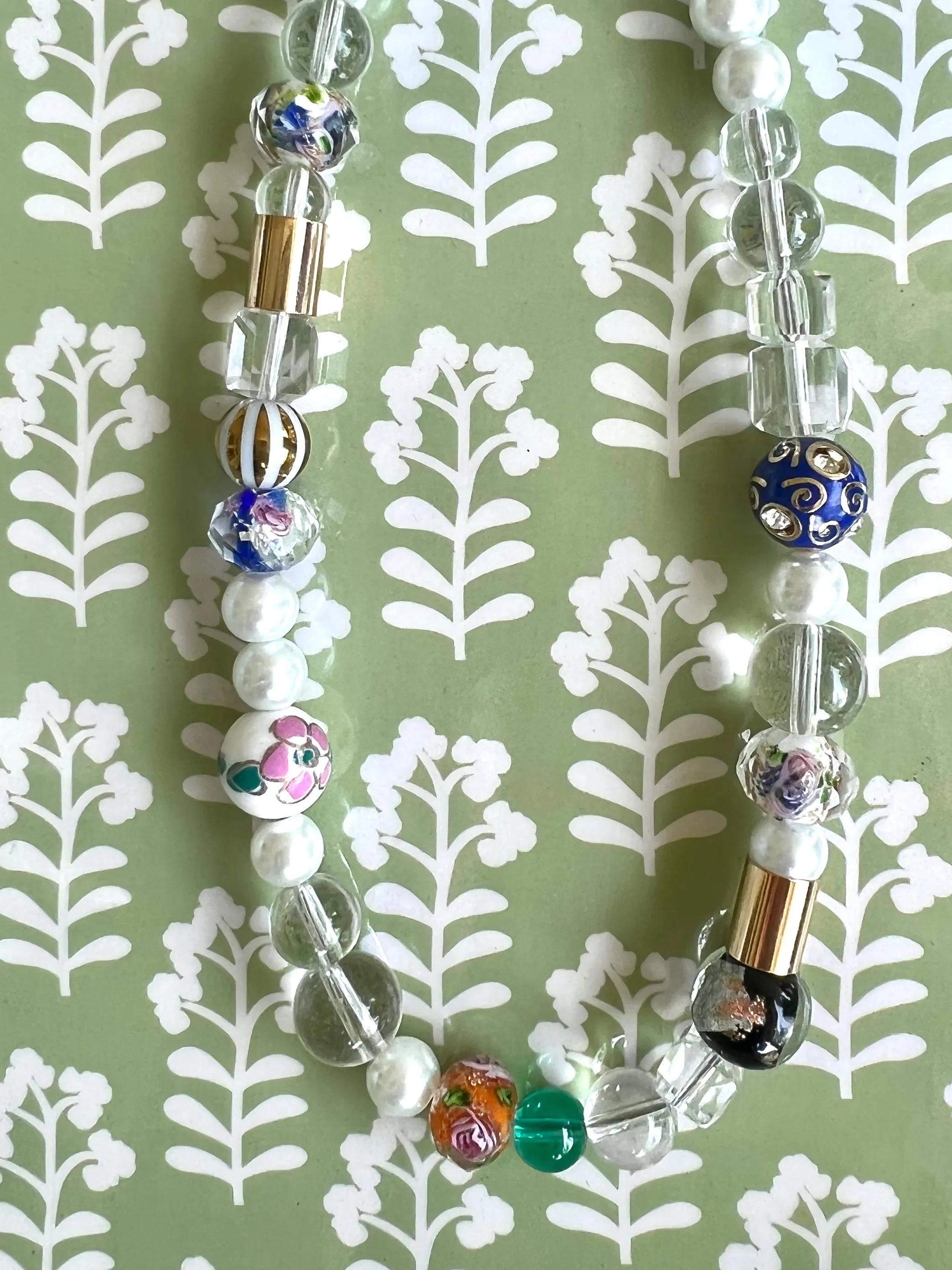 Multicolor Glass Beaded Necklace