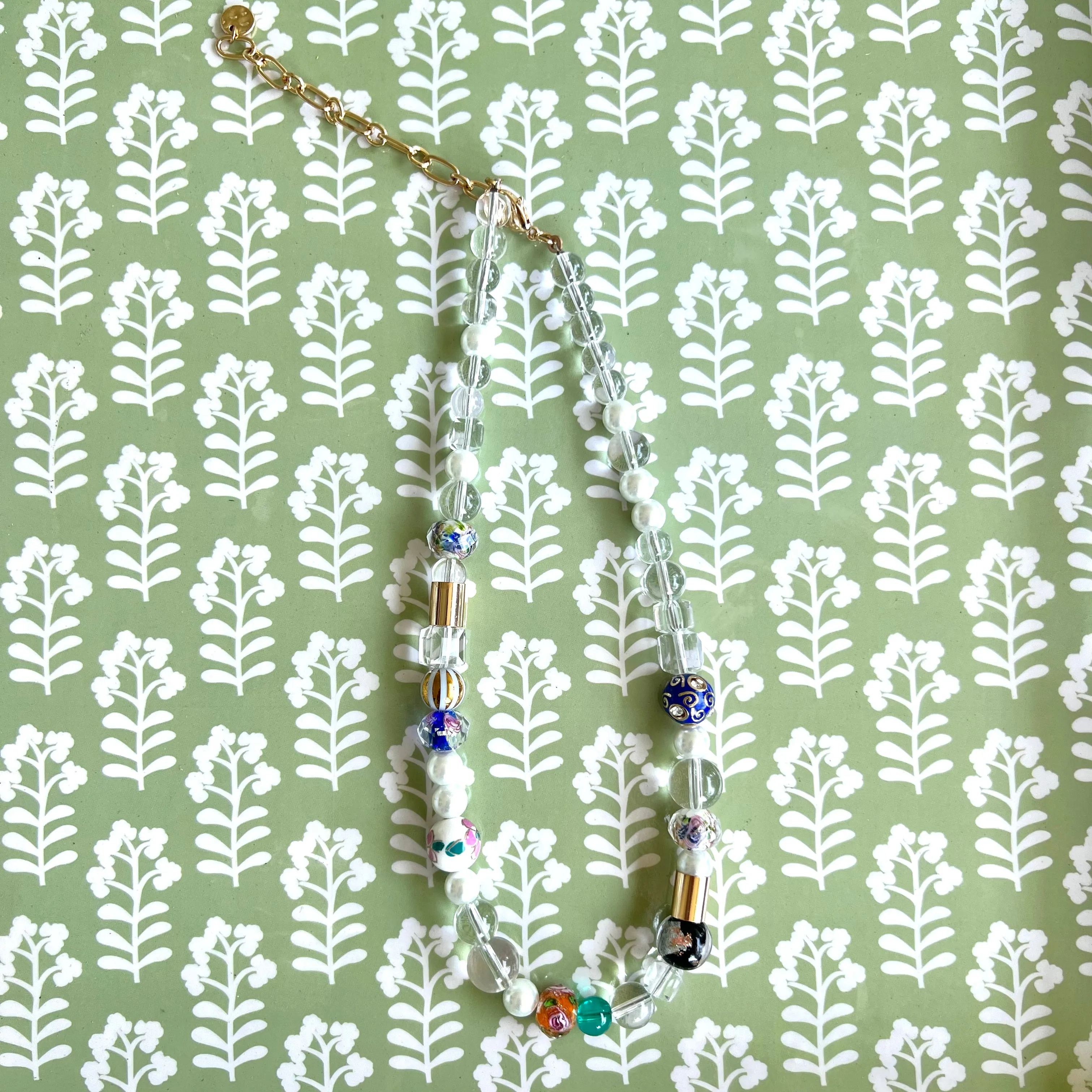 Multicolor Glass Beaded Necklace