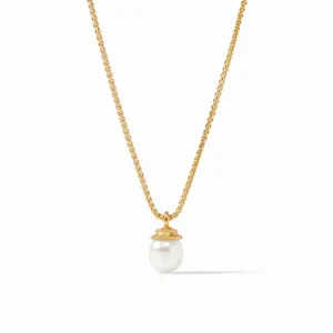 Noel Pearl Solitaire Necklace