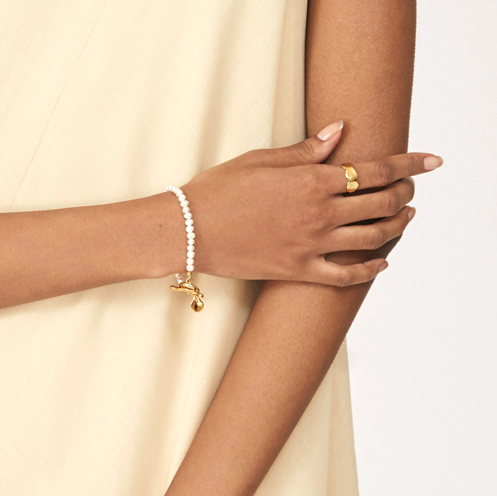 Orla Pearl Bracelet - Gold