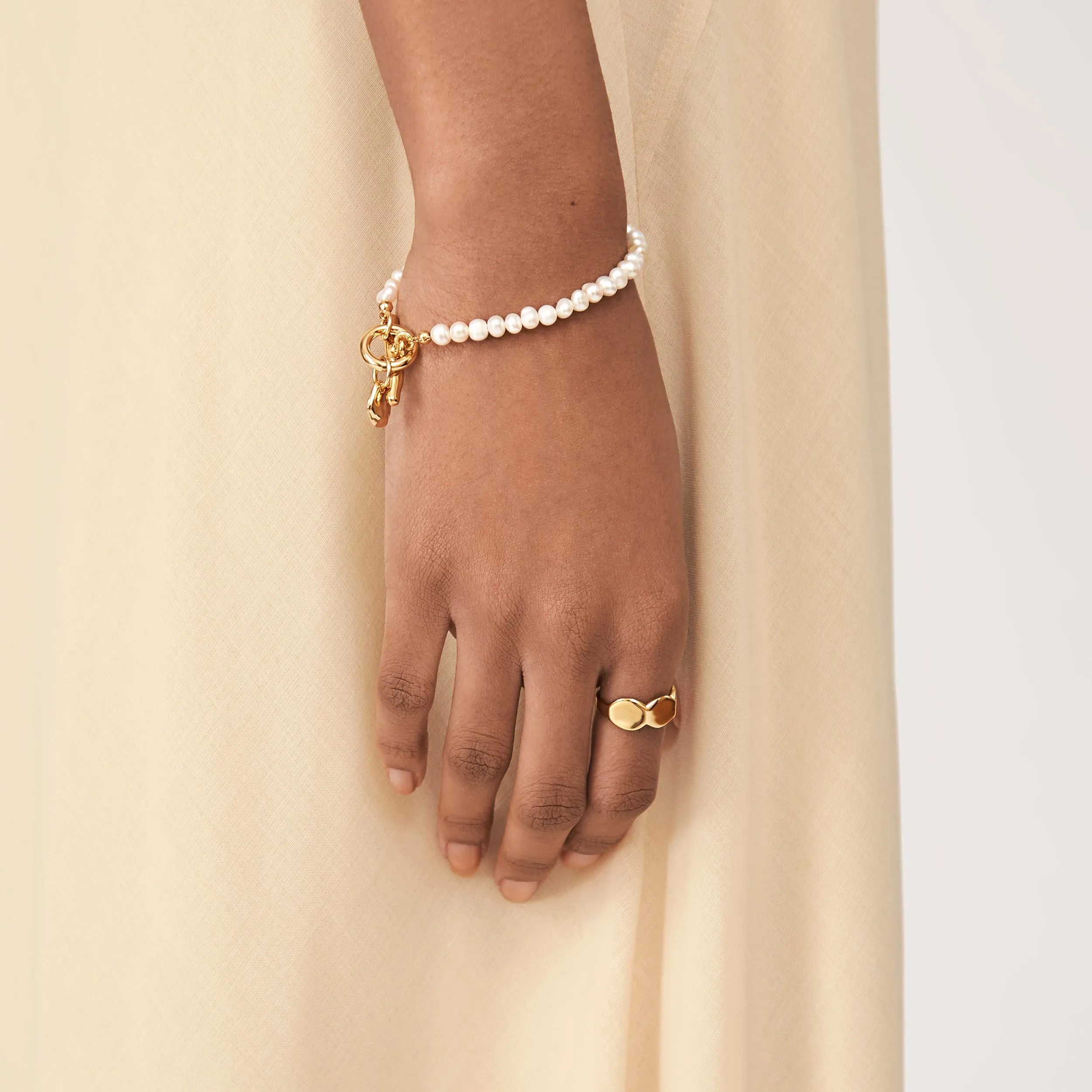 Orla Pearl Bracelet - Gold
