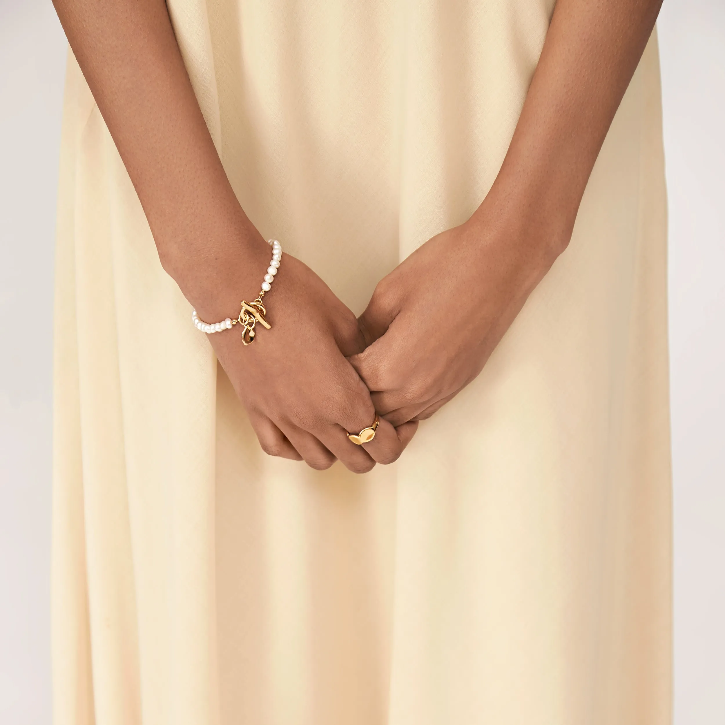 Orla Pearl Bracelet - Gold