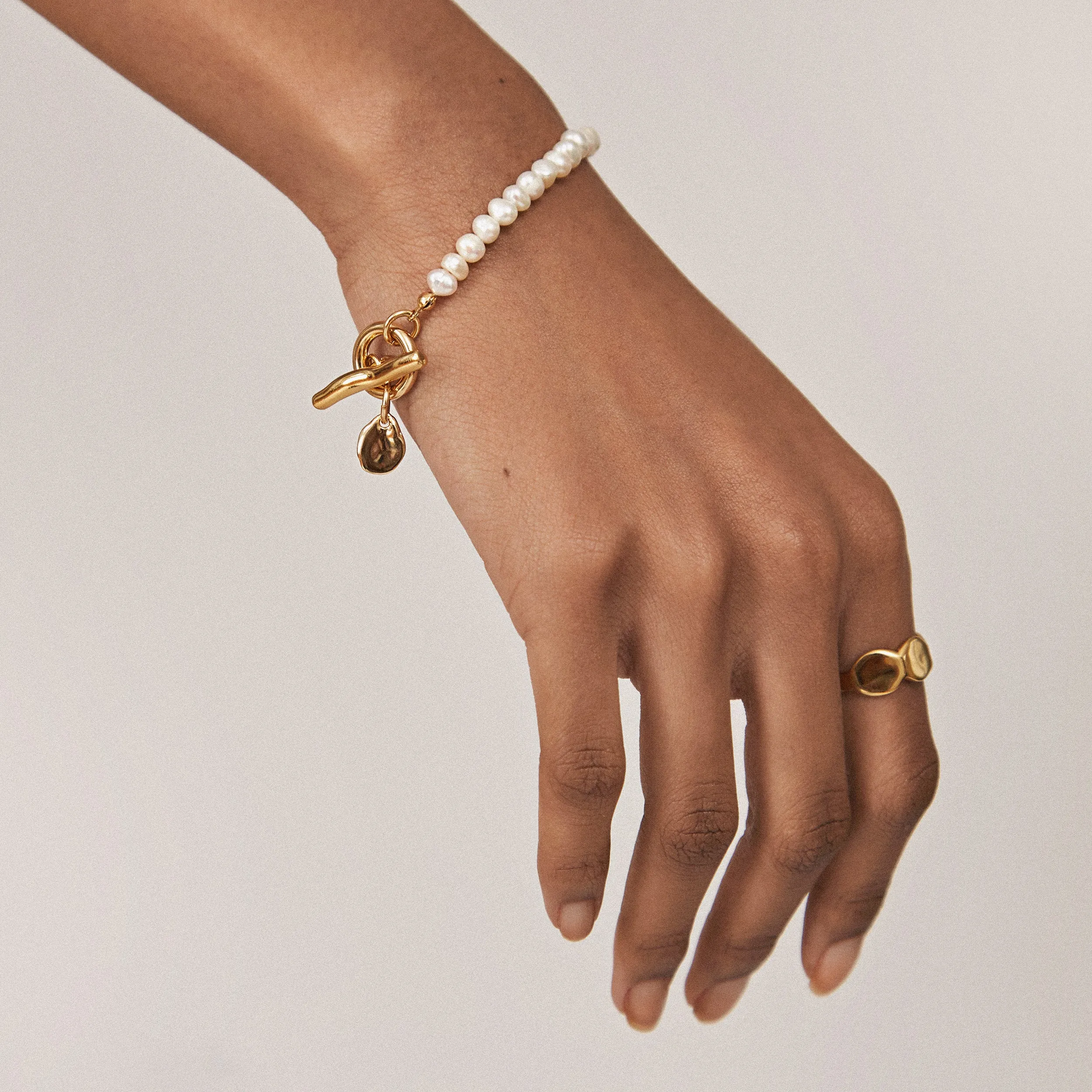 Orla Pearl Bracelet - Gold
