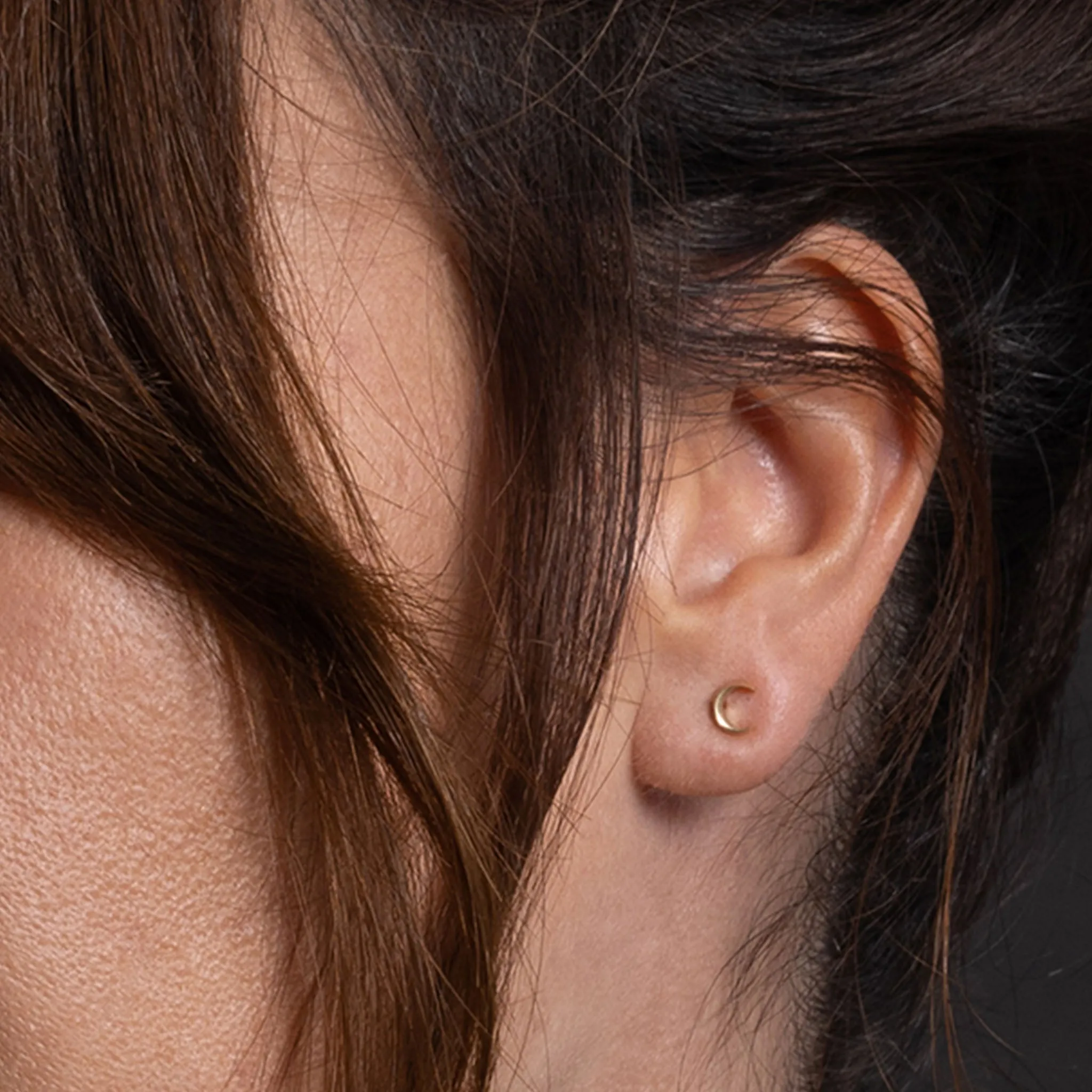 Pair of 14k Itty Bitty Crescent Moon Earrings