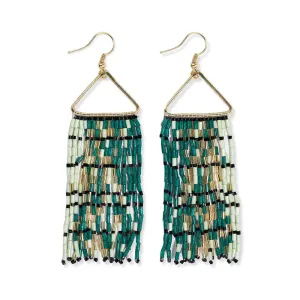 Patricia Emerald Fringe Earrings