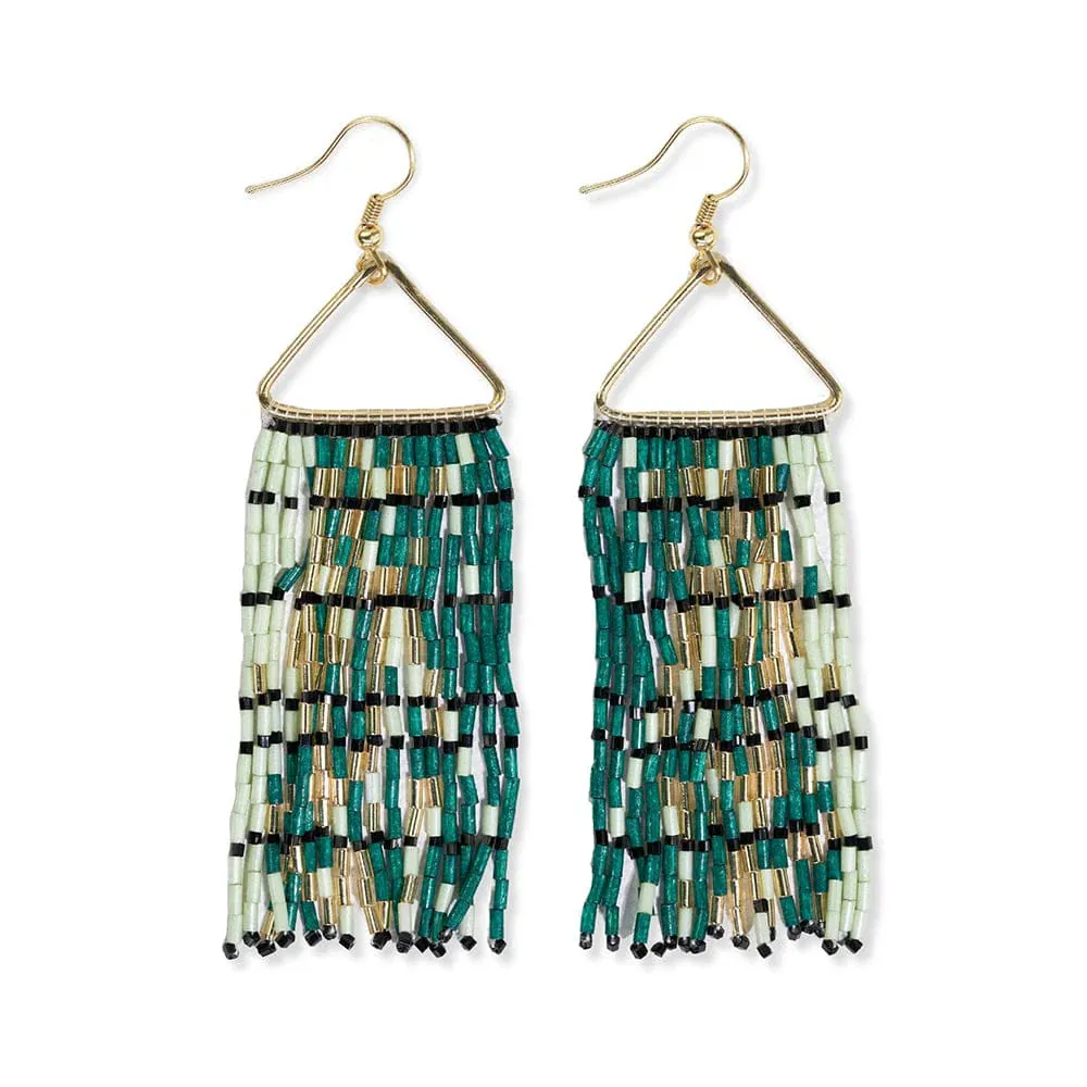 Patricia Emerald Fringe Earrings