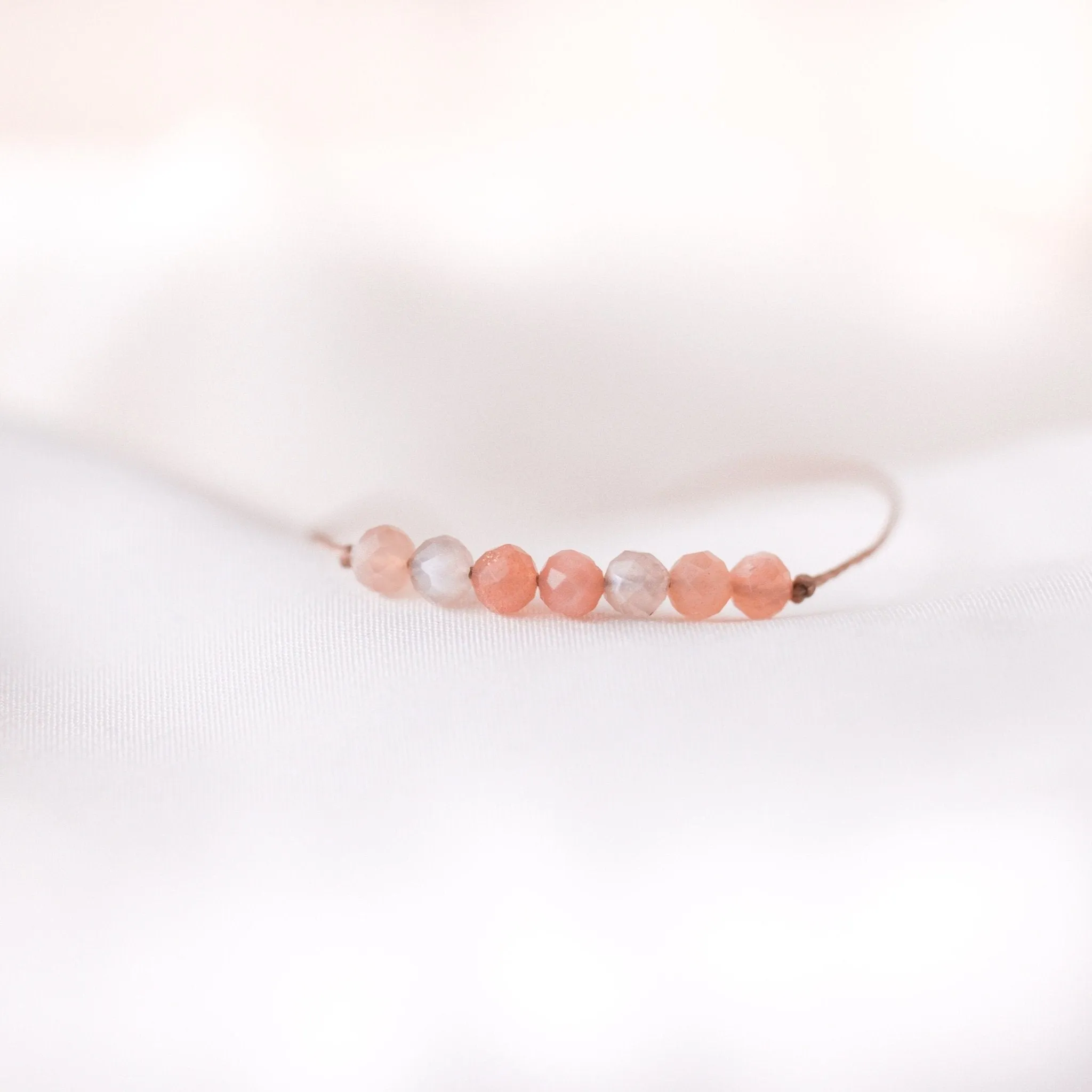 Peach Moonstone Bracelet