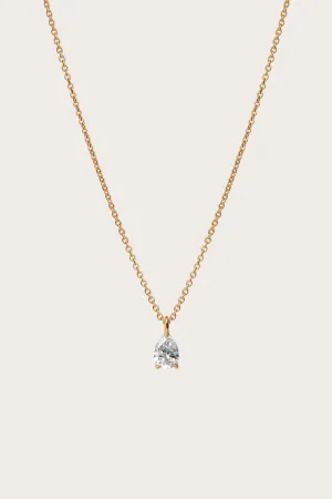 Pear Diamond Pendant Necklace