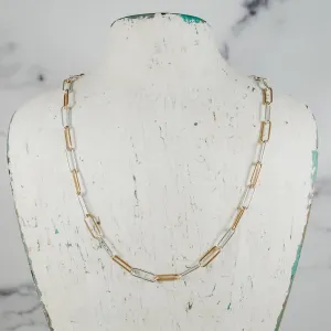 Petite Paperclip Chain - mixed metals