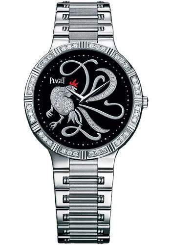 Piaget - Dancer Ultra-Thin - 38 mm - White Gold - Onyx Zodiac Watch G0A32199