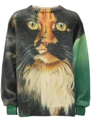 Printed Jumper - Emerald