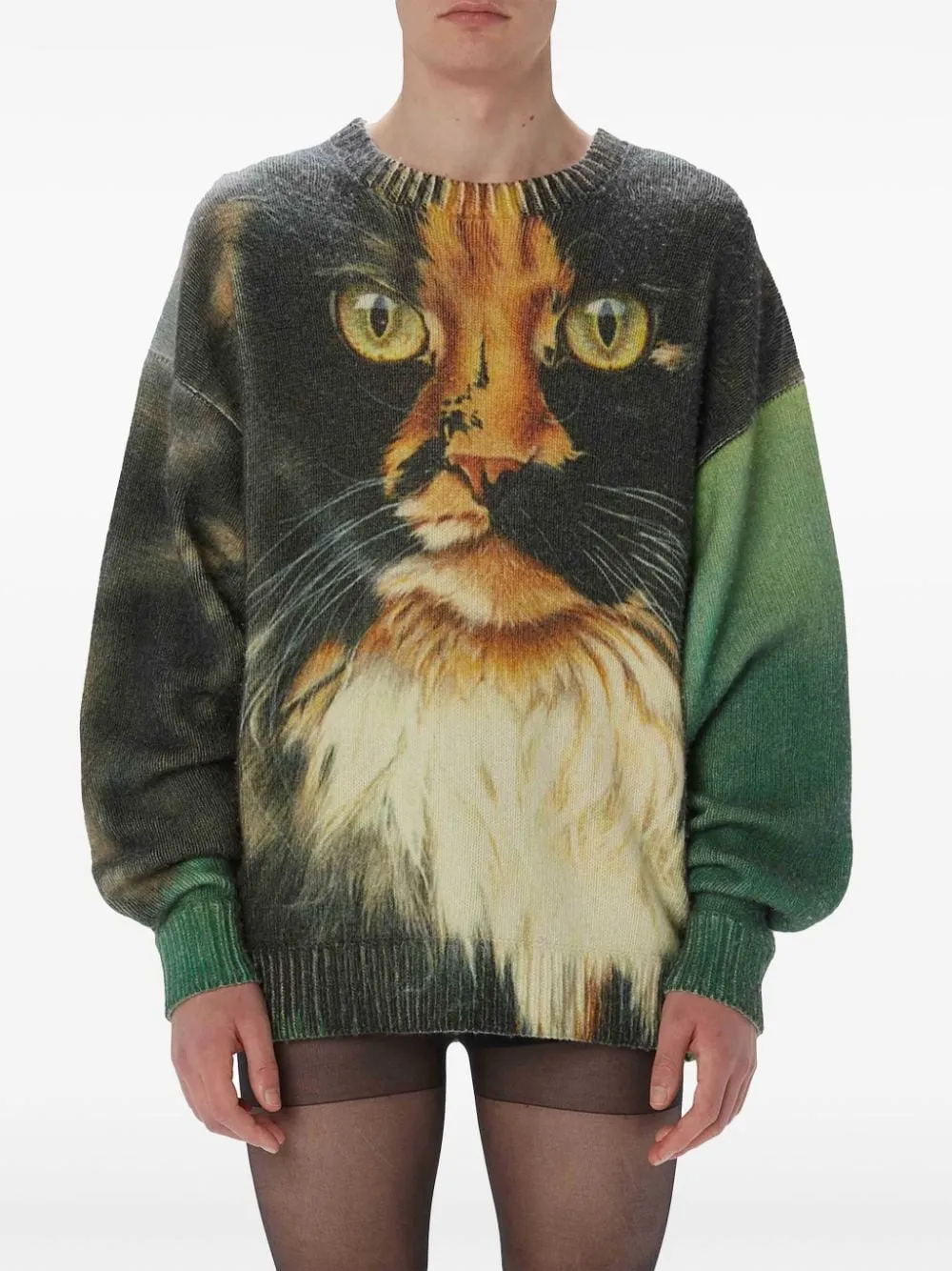Printed Jumper - Emerald