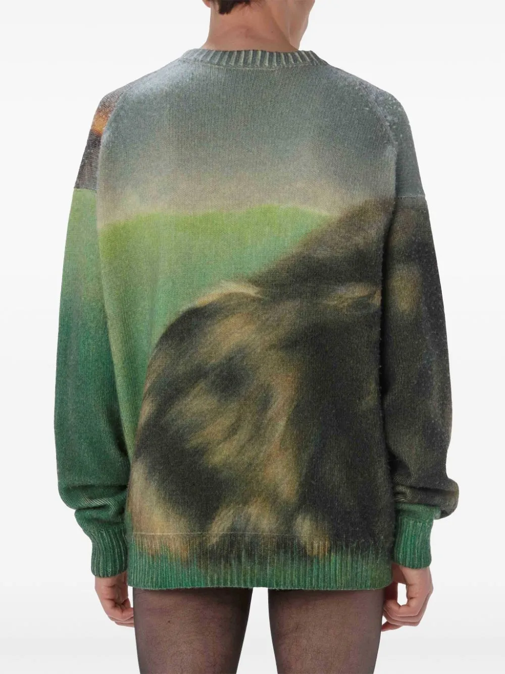 Printed Jumper - Emerald