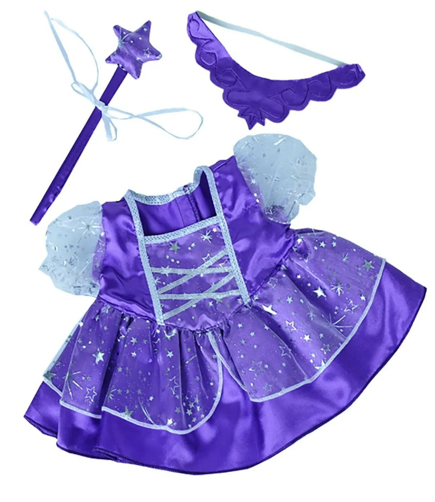 Purple Fairy Dress w/Tiara & Wand Gift Set