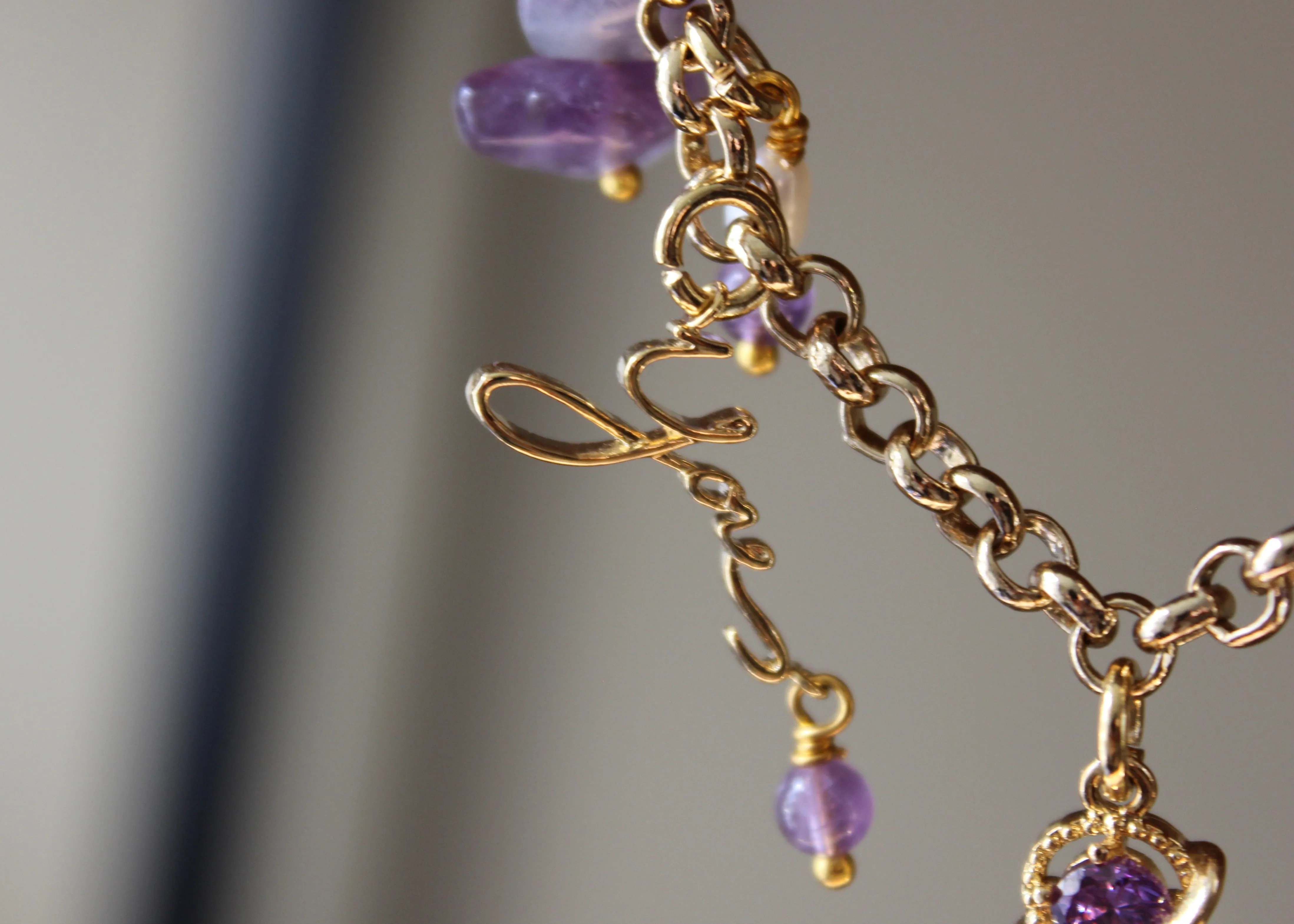 Purple Planet Amethyst Necklace ( The BTS Necklace)
