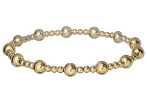 "JASMINE" 14k gold-filled beaded bracelet