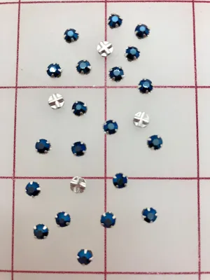 Rhinestones - 16SS Swarovski Rose Montees Metallic Blue