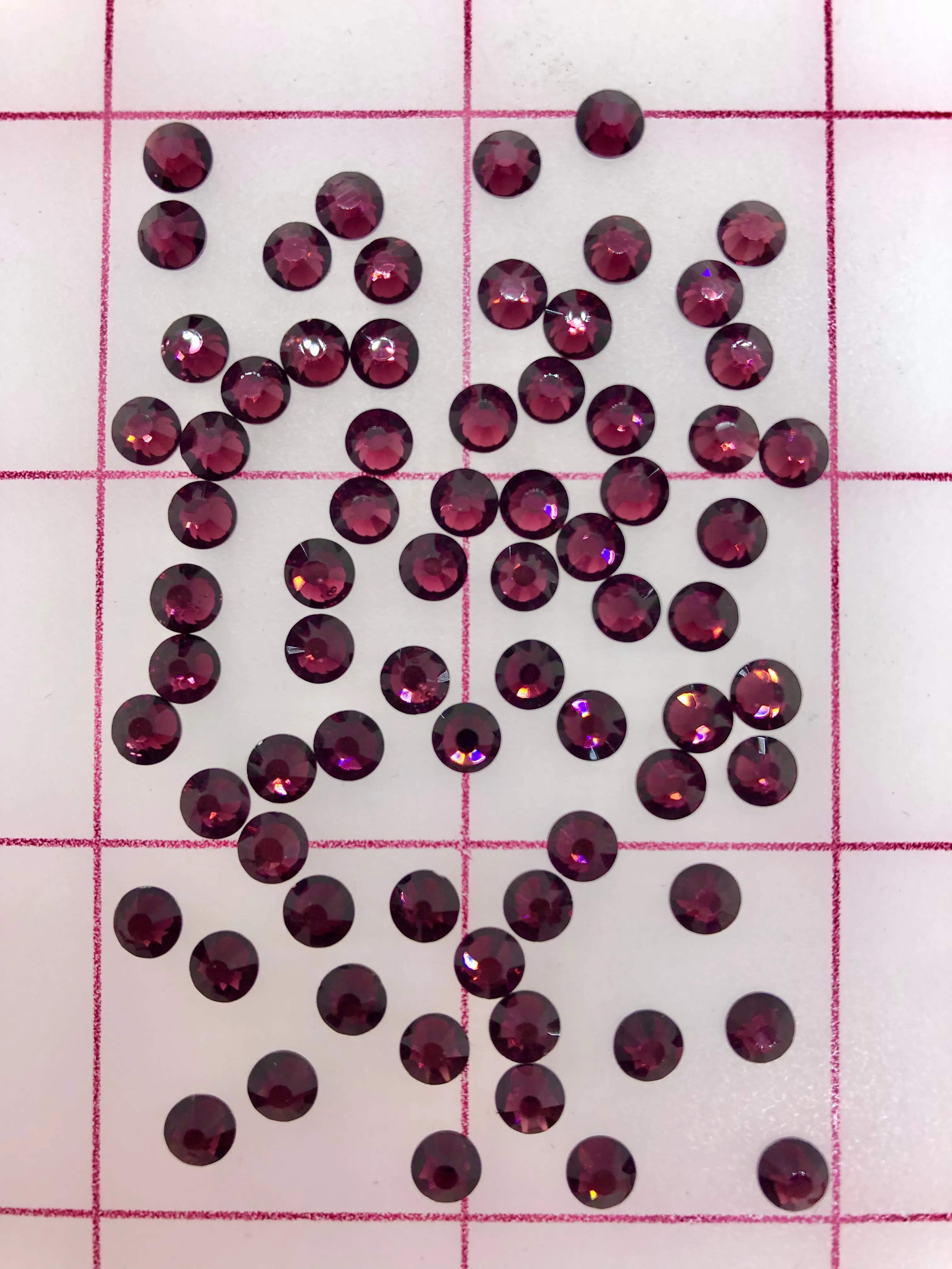 Rhinestones - 20ss Czech "Bright-Cut" Amethyst Flat Back