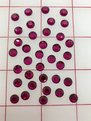 Rhinestones - 30ss Flat Back Swarovski Ruby 36-Pack