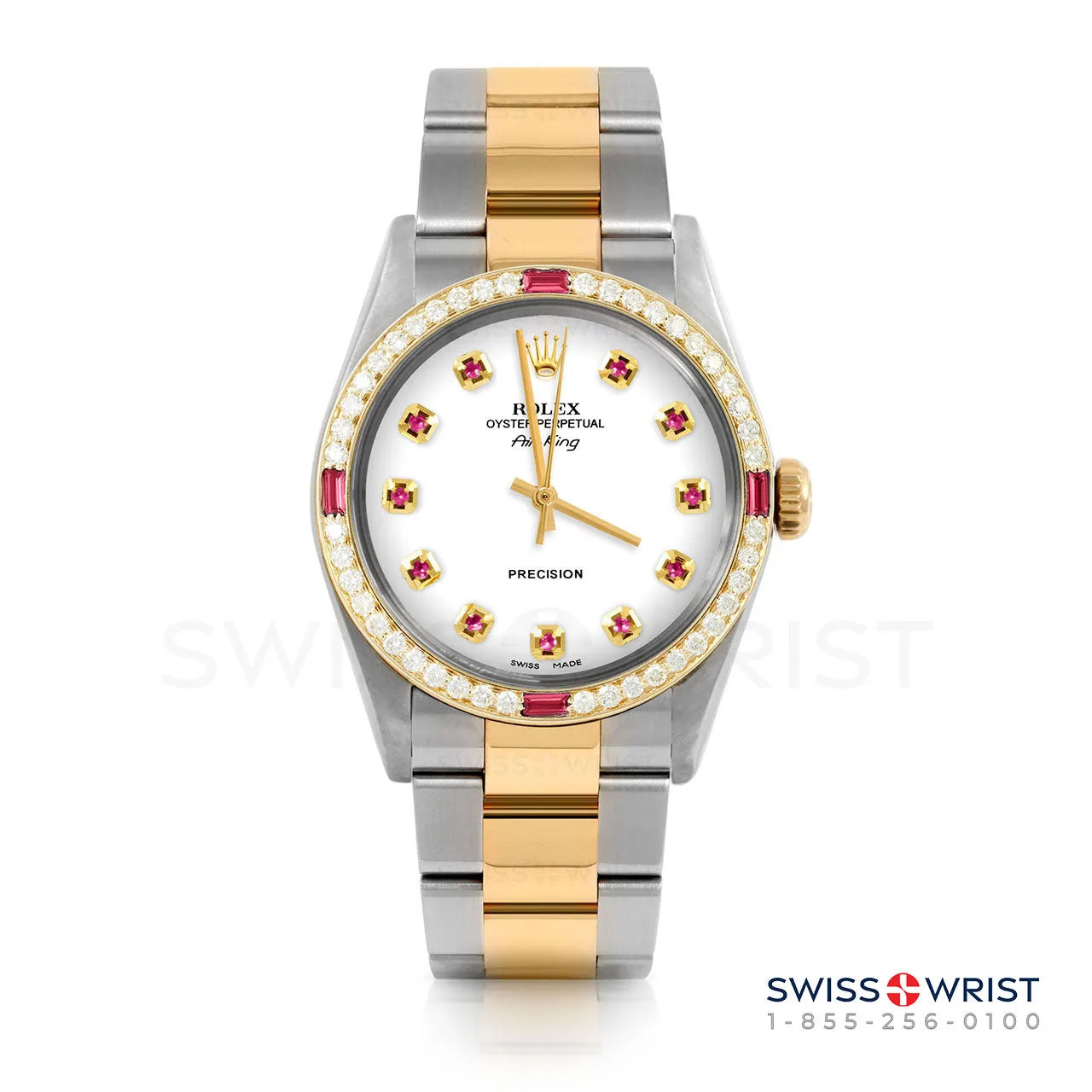 Rolex Air King 34mm | 5500-TT-WHT-RBY-AM-4RBY-OYS