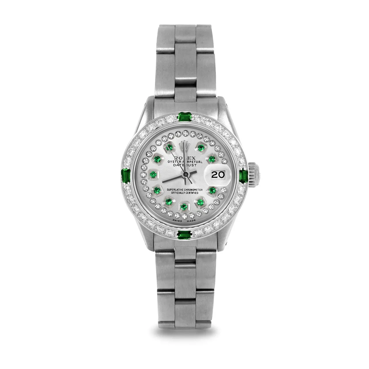 Rolex Datejust 26mm | 6917-SS-SLV-STRE-4EMD-OYS