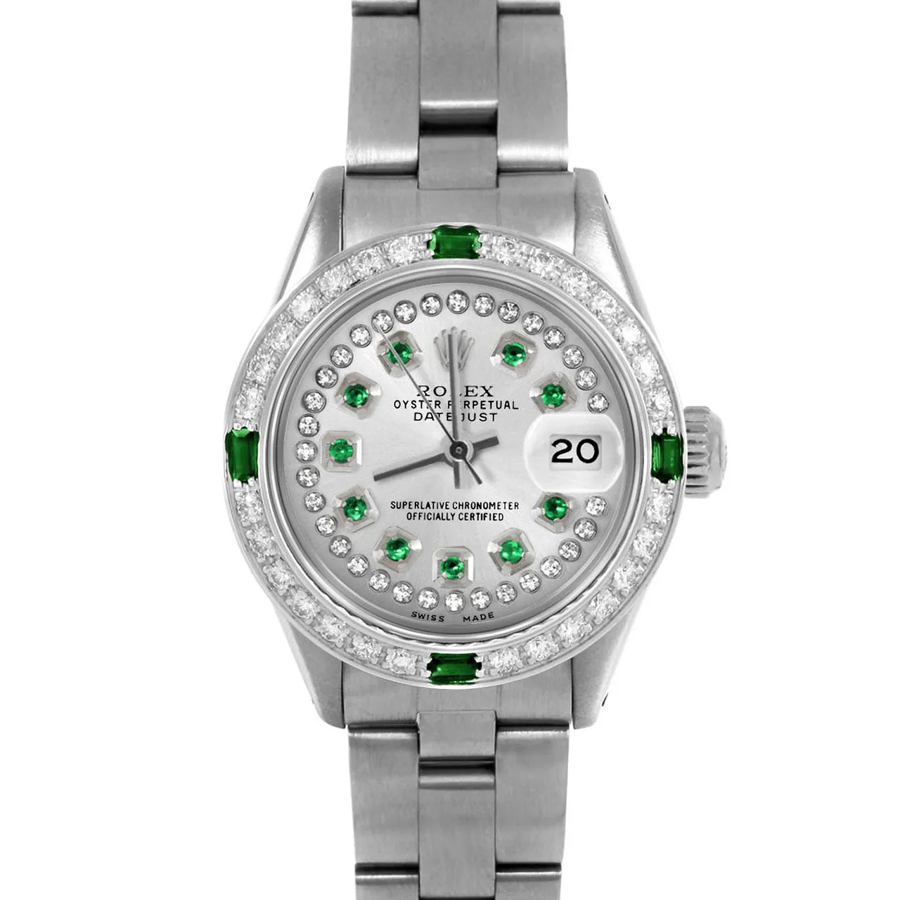 Rolex Datejust 26mm | 6917-SS-SLV-STRE-4EMD-OYS