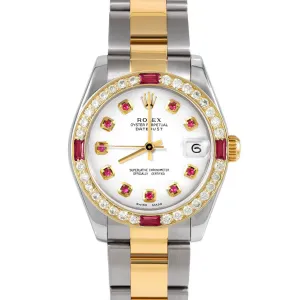 Rolex Datejust 31mm | 178273-WHT-RBY-AM-4RBY-OYS