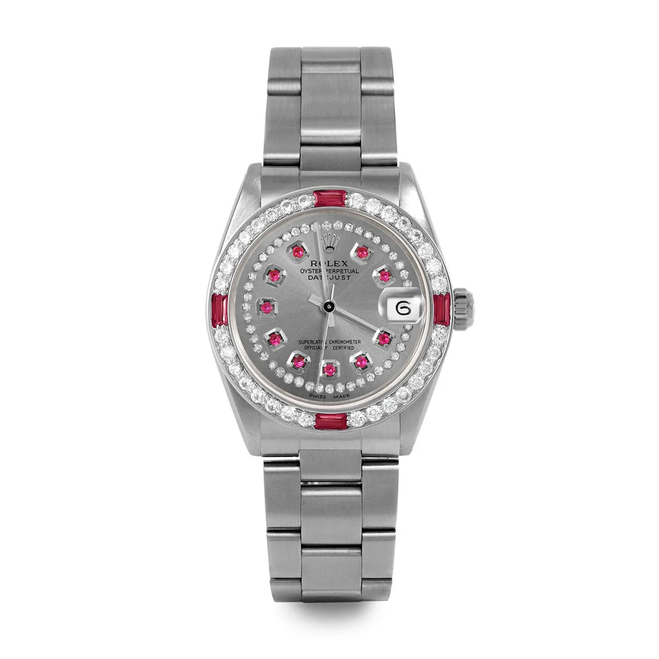 Rolex Datejust 31mm | 6827-SS-SLT-STRR-4RBY-OYS