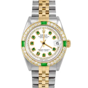 Rolex Datejust 31mm | 6827-TT-WHT-STRE-4EMD-JBL