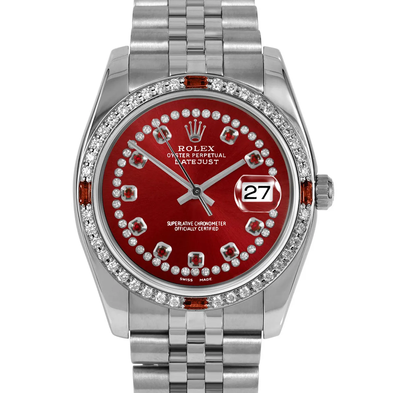 Rolex Datejust 36mm | 116234-RED-STRR-4RBY-JBL