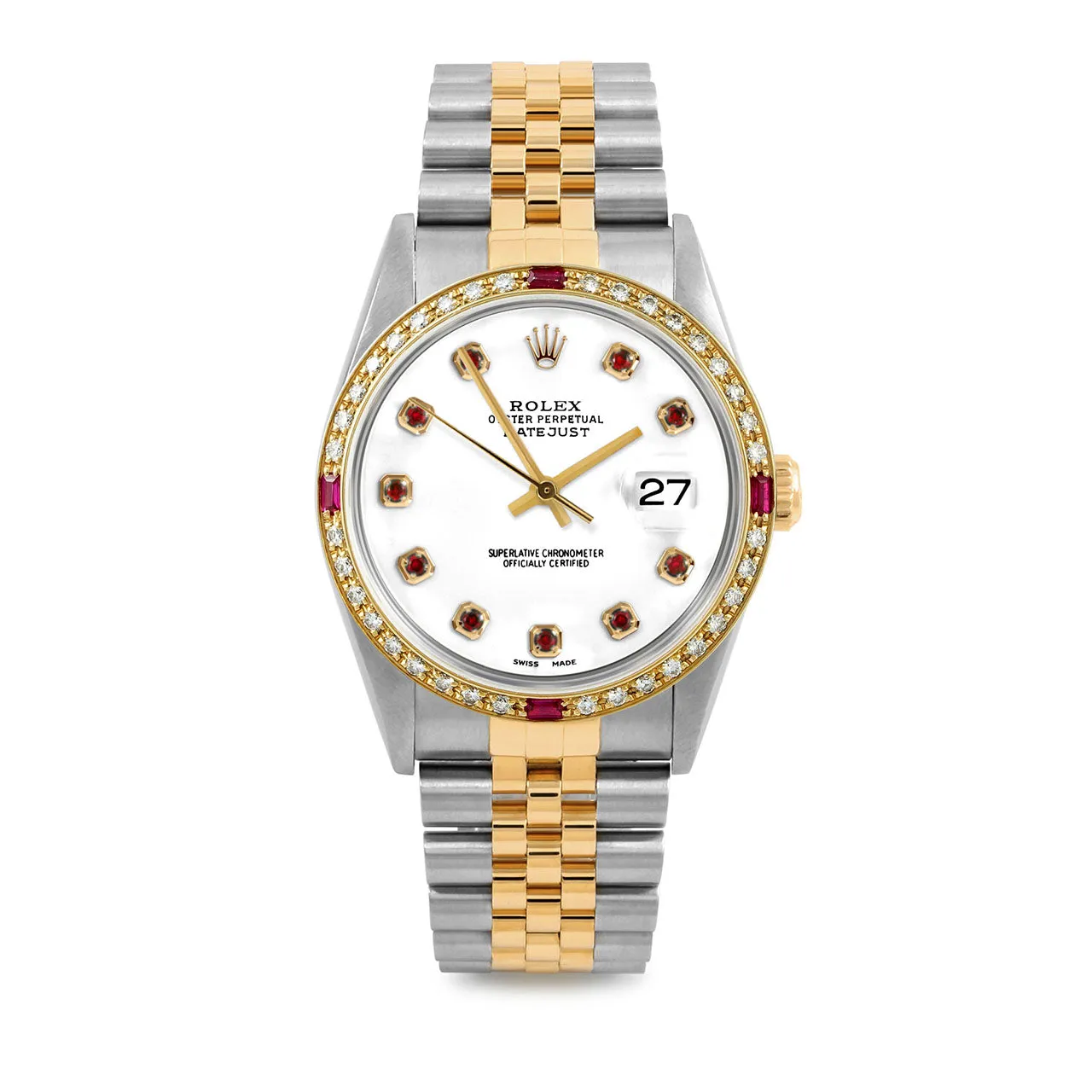 Rolex Datejust 36mm | 16233-WHT-RBY-AM-4RBY-JBL