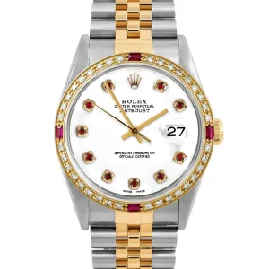 Rolex Datejust 36mm | 16233-WHT-RBY-AM-4RBY-JBL