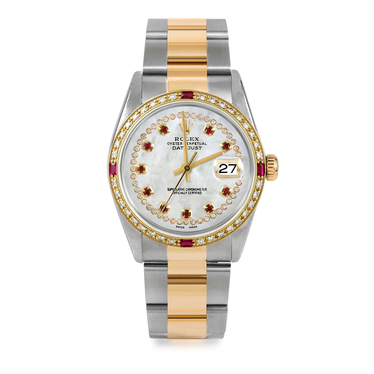 Rolex Datejust 36mm | 16233-WMOP-STRR-4RBY-OYS