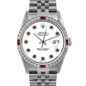 Rolex Datejust 36mm | 16234-WHT-RBY-AM-4RBY-JBL