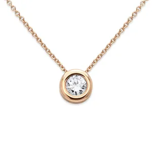 Round Brilliant Diamond Necklace