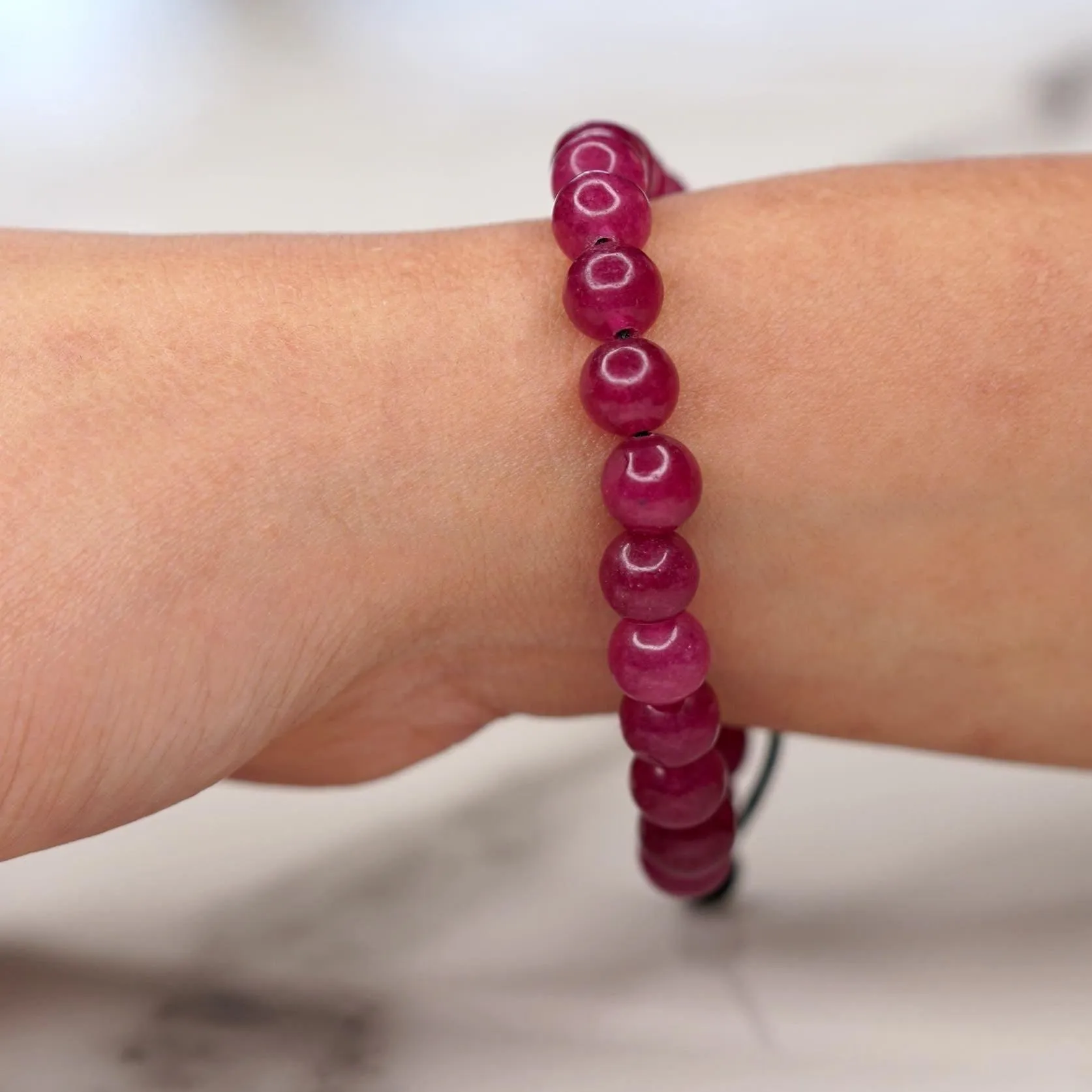 Ruby Stone Bracelet for Creativity and Self Confidence