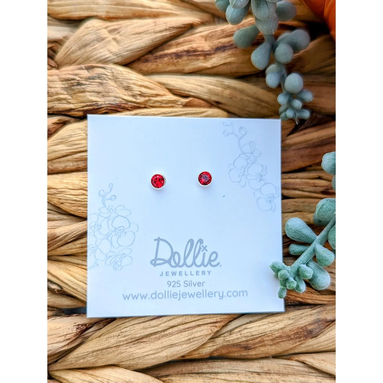 Ruby Sunset Studs