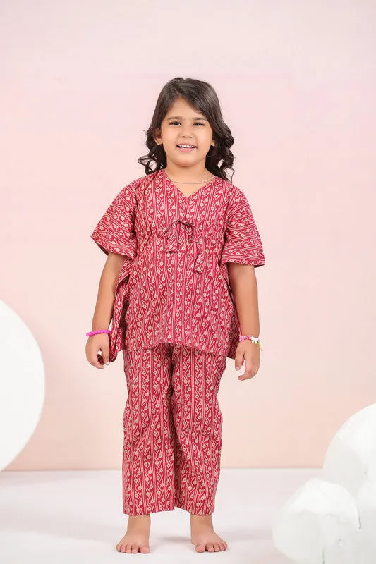 Ruby Traditional Cotton Kaftan Pyjama Set