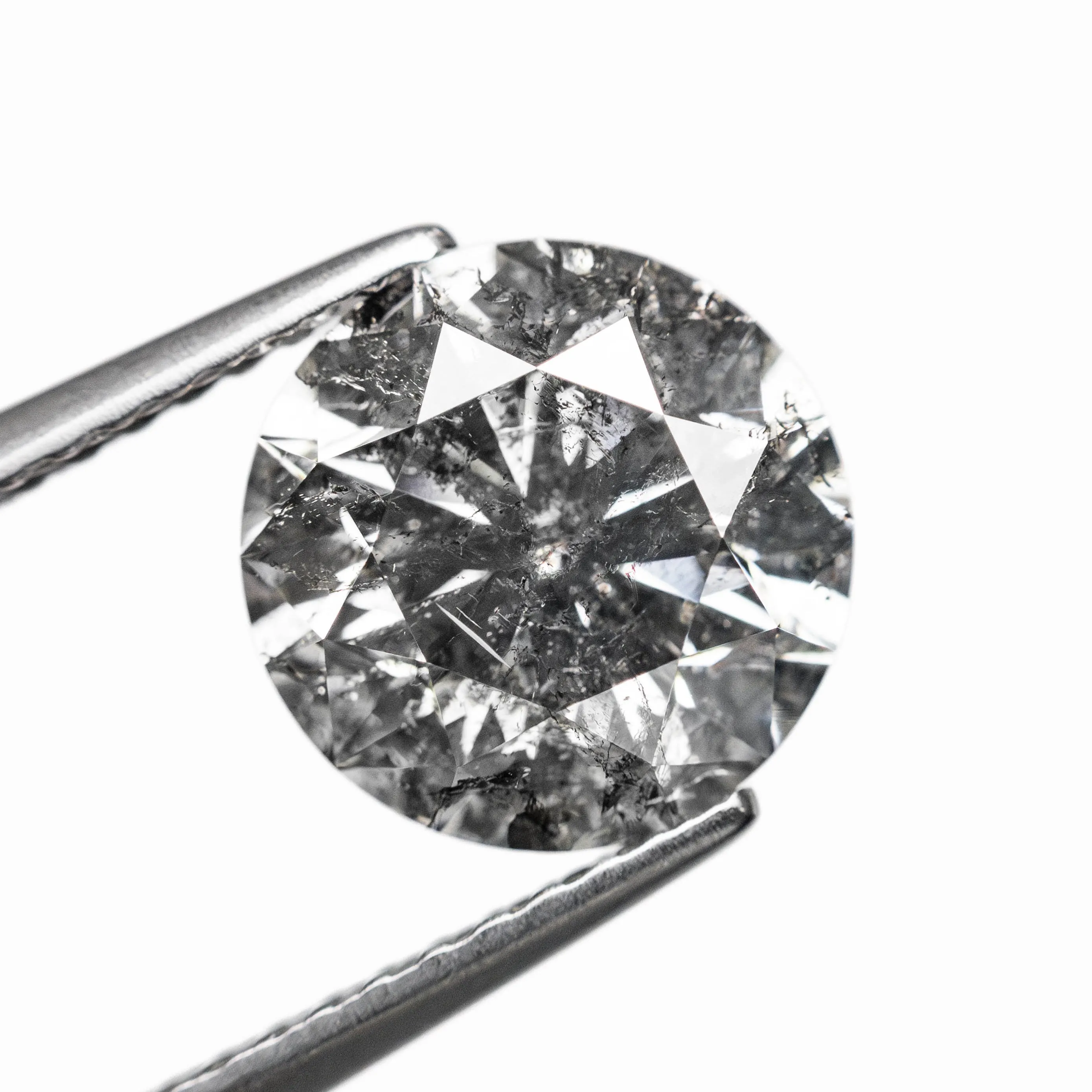 Salt and Pepper Brilliant Diamond - 2.52ct Round