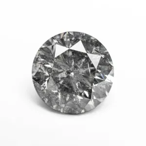 Salt and Pepper Brilliant Diamond - 2.52ct Round
