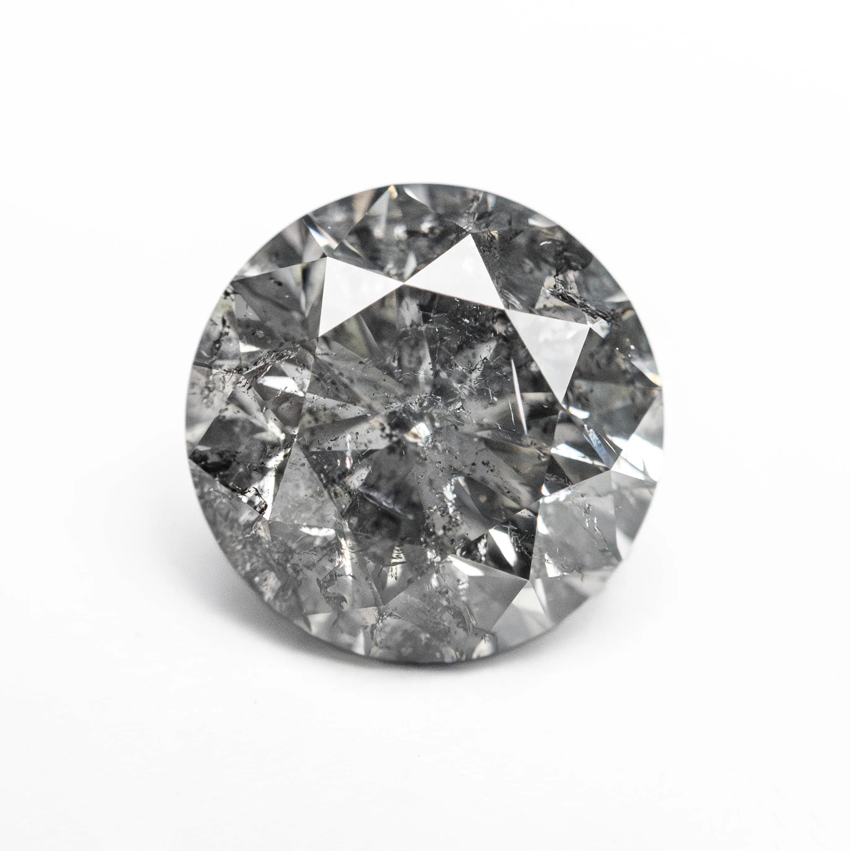 Salt and Pepper Brilliant Diamond - 2.52ct Round