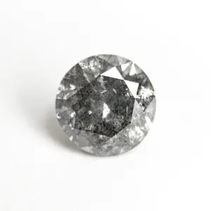Salt and Pepper Brilliant Diamond - 3.08ct Round