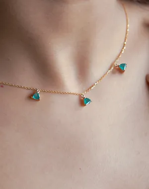Scattered Trillion Necklace