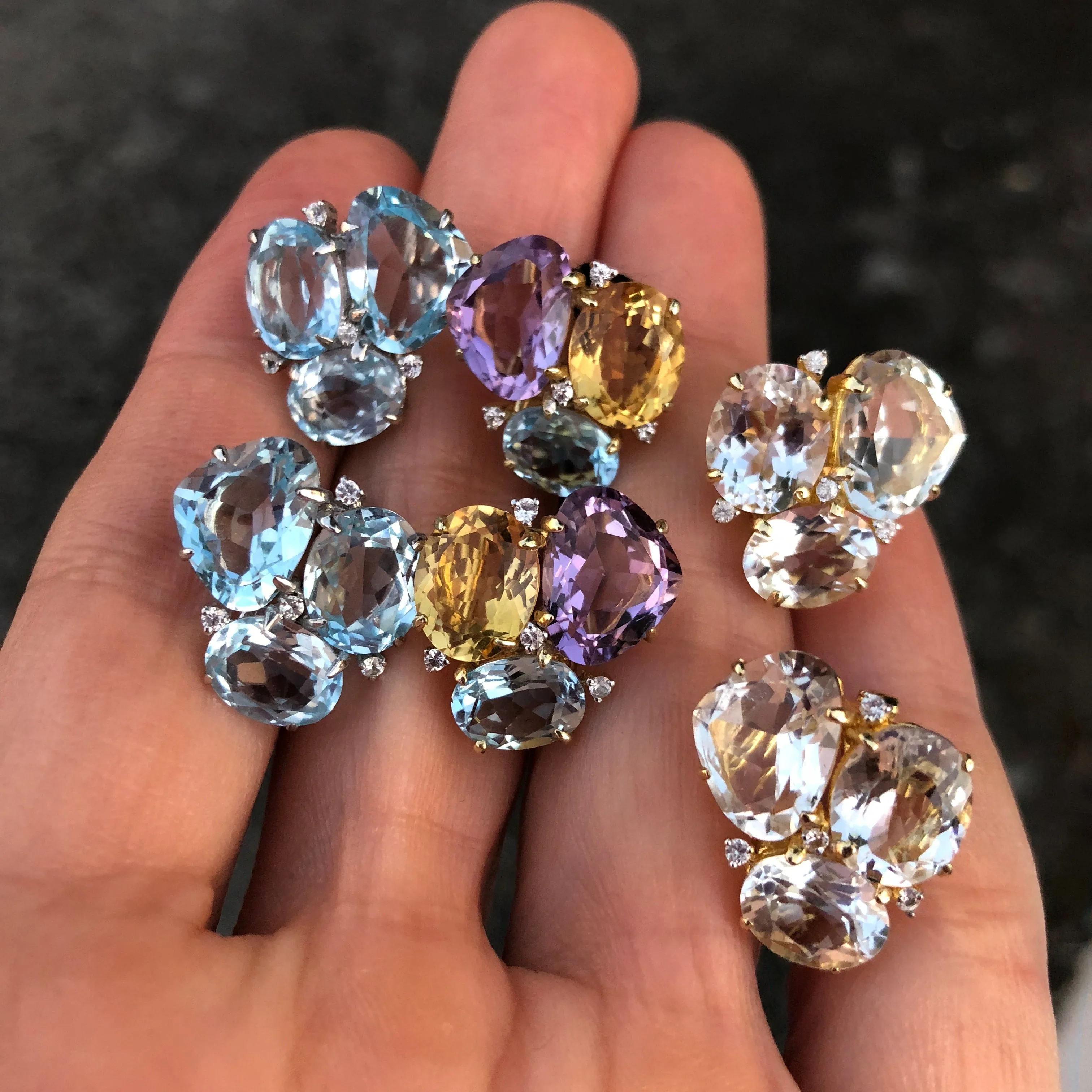 Semi-Precious Stone Earrings
